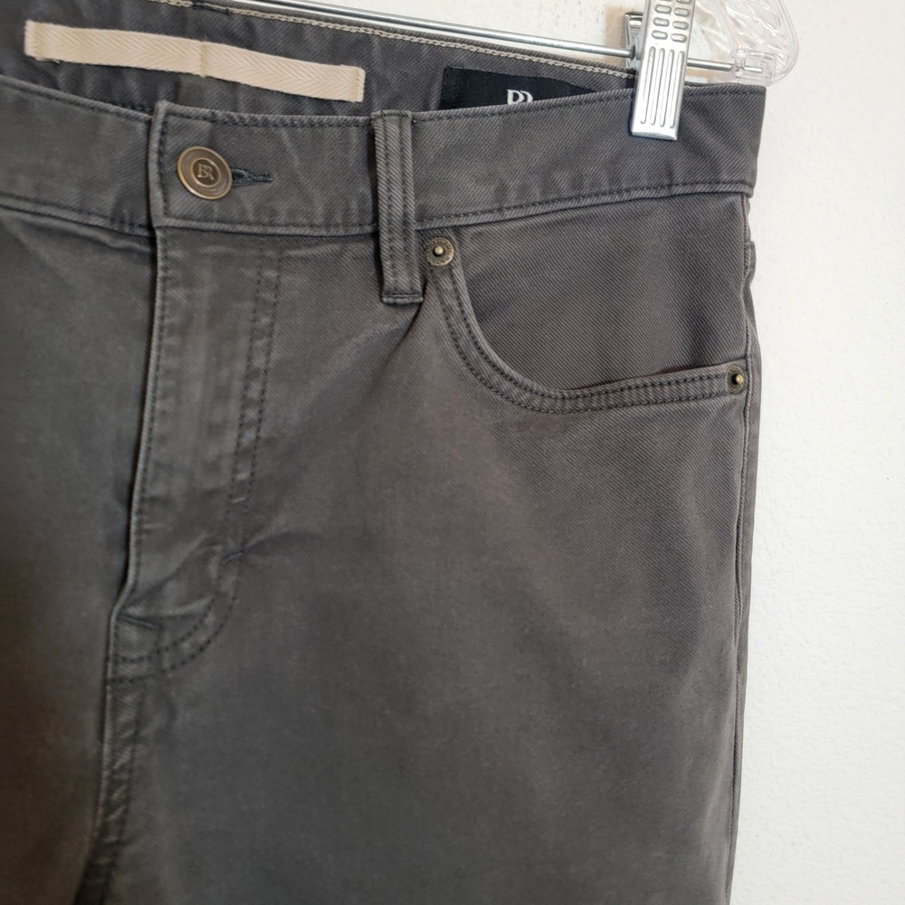 Banana Republic Slim Twill Traveler Pant Charcoal Gray Men's 31x32 Actual 31x28 - Picture 6 of 14